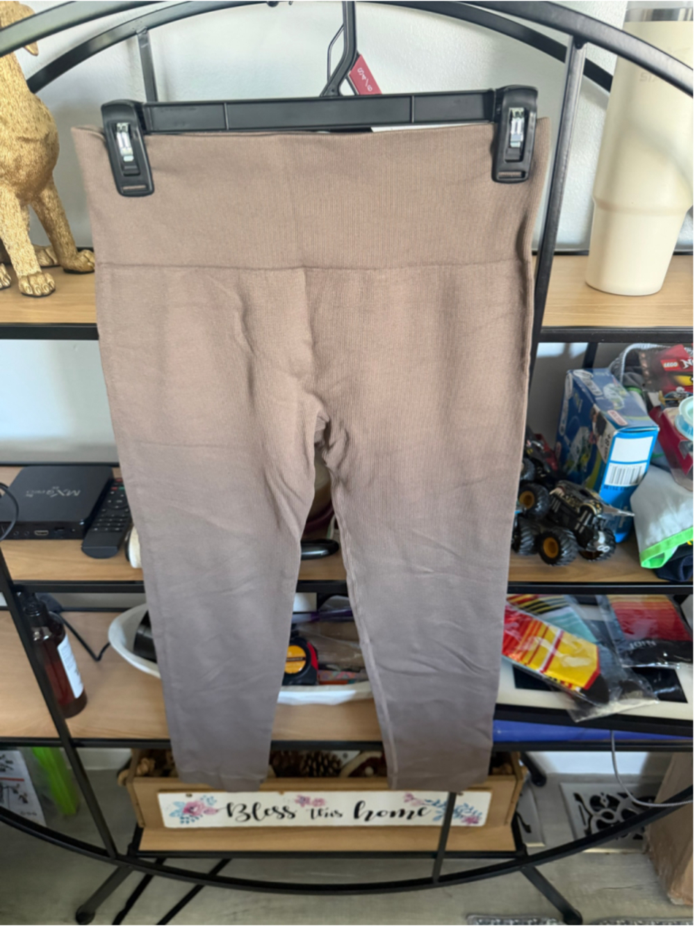 Women's Primark Ribbed Leggings Size M Beige